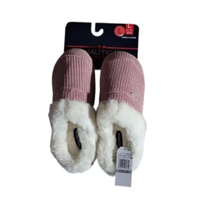 Brand New Nautica Womens Slippers Large Mauve